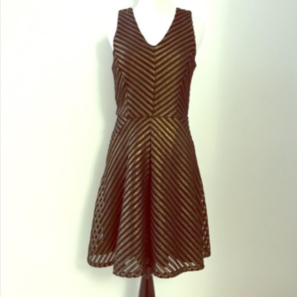 Black and gold dress